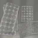 Furniture Pads 300 Pcs Premium Furniture Felt Pads (Grey), Huge Quantity Self Adhesive Felt Furniture Pads, Anti Scratch Floor Protector for Furniture Legs Hardwood Floor with 60 Cabinet Door Bumpers