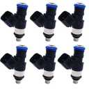 HiSport Fuel Injectors Replacemnt for Ford F150 Edge Explorer Flex Sedan Transit 150 250 350,Replacemnt for Mustang Lincoln MKX 2011-2019 3.5L 3.7L Replacement 0280158191 6PCS 4 Holes
