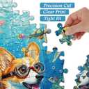 PICKFORU Dog Puzzles for Adults 1000 Pieces and up, Funny Puppy Puzzle Collection Corgi Sea Turtle Fish, Ocean Puzzles as Home Decor