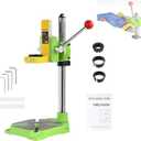 IRONWALLS Floor Drill Press Stand - 90 Degree Rotating Universal Bench Clamp Drill Holder Adapter