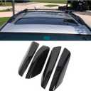ECOTRIC Roof Rack End Cap Compatible with 2003-2009 Toyota 4Runner SW4 N210 4Pcs Black Roof Rail Bar Cover Shell Protection