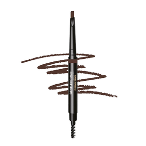 Gentlehomme - Men's Brow Pencil - 2-in-1 Brow Brush & Lead Pencil - Shape, Define & Fill In Eyebrows - Ultra-Thin - Long-Lasting Dark Brown