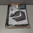 Letter Size Colored File Folders-25 Pack,11 Point Paper Stock,Adjustable Tabs,Bulk for Filing Cabinet Black