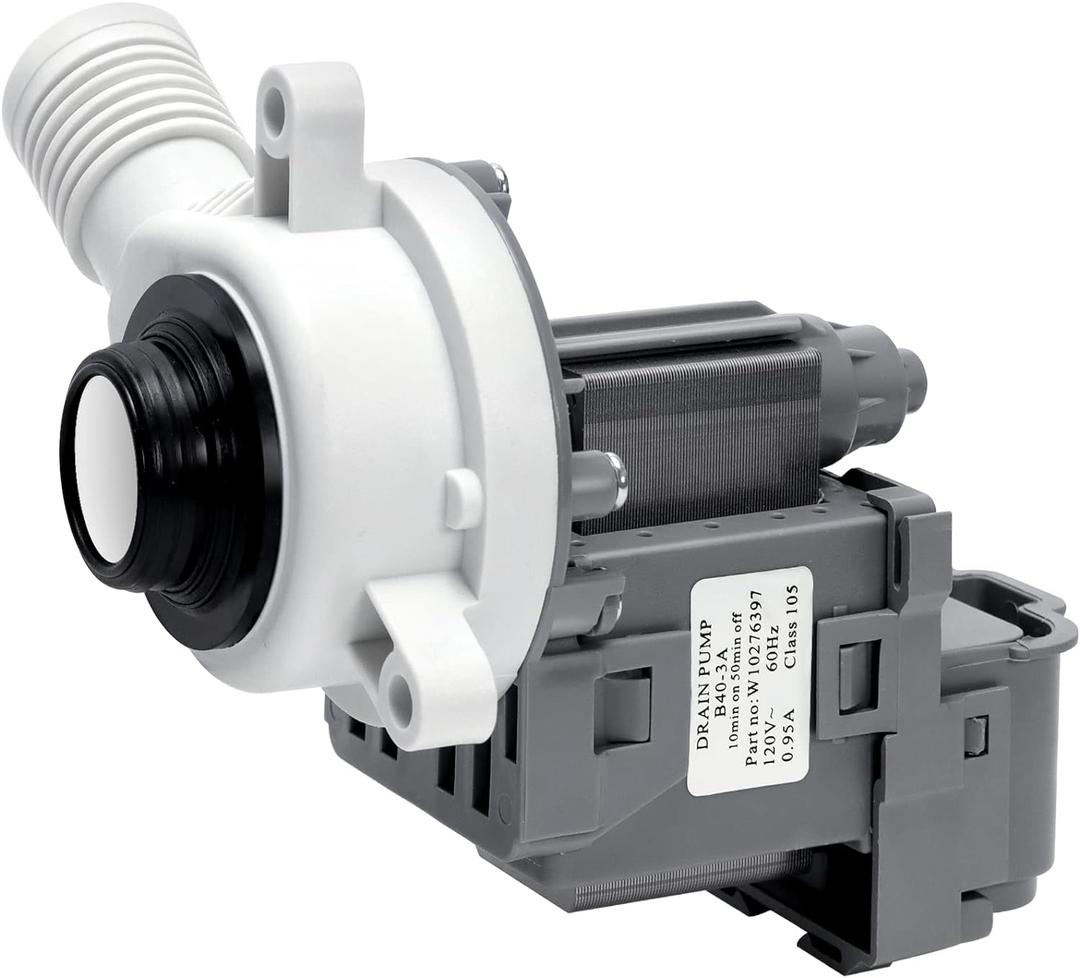 2025 UpdatedW10276397 Washer Drain Pump by Techecook - Fit for Kenmore Whirlpool Maytag Amana Washing Machine - Replaces 1874334 LP397 AP6018417 PS11751719 EAP11751719 WPW10276397VP B40-3A