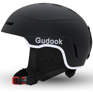 Ski Helmet for Men Women - Adult Snowboard Helmet with Ventilation System, for Snowboarding Skiing Winter Sports, Safety-Certified Snow Sport Helmets (Large, Matte Black)