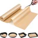 Silicone Baking Mat Roll- Heat Resistant Baking Macaron Bread Mat, Non-stick Silicone Pastry Mat, Non Slip Kitchen Countertop Protector Mat, Pan Liner, Silicone Mat Roll (12"L x 48"W, Beige)
