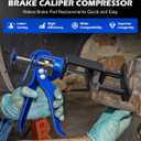 Orion Motor Tech Dual Piston Brake Caliper Compressor, Heavy Duty Brake Caliper Compression Tool for Brake Pad Replacement, Disc Brake Caliper Piston Compressor Tool for Most Cars & Trucks
