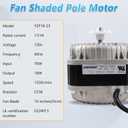 YZF18-25 Fan AC Motor 120V 18W 1.01A 60Hz Shaded Pole Condenser Motor Replace YZF10-20 YZF6-13 W0301905 for Refrigeration Equipment Radiator Evaporator Freezer, Small Ventilation Equipment 1550rpm
