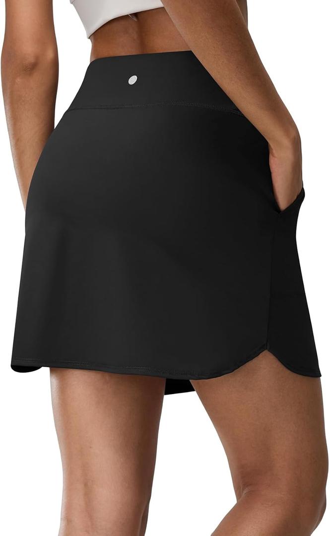 Women's Tummy Control Modest Swim Skirts Beach Takini Bottoms High Waisted Swimwear Swimsuits 2025 (Black, M)