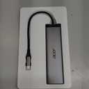 Acer 8 in 1 USB C Hub 10Gbps, USBC to HDMI Adapter 4K@60Hz, 2USB-C 3.2, 2USB A 3.0 Data Transfer, 100W PD Port Type C Multiport Splitter with SD/TF Card Reader, for Laptop, PC, Desktop, iPad Pro