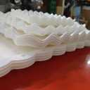 DIDROOM 10 Pack Dessert Table Display Set - 4 x Three-Tier Square Cupcake Stands and 6 x Serving Trays, Elegant Tableware for Cakes, Cupcakes, Pastries, and Snacks, Perfect for Parties (White)