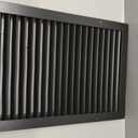 12" X 18" Aluminum Gable Vent,Metal Attic Vents with Screen,Stylish Design Return Air Grill,Enhance Air Circulation,Perfect for Storage Shed/Home Attic/Garage/Sidewall/Ceiling(Black), Vent Openings: 10" x 16"