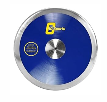 2pcs Throwing Discus - Official Track and Field High Spin, Low Spin Discus for High School and College Throwers - Outdoor Practice and Competition Discus (1.0KG)