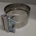 5 to 6 Inch Exhaust Elbow Tip with Clamp, 5" Inlet 6" Outlet Chrome Diesel Tip for Pickup Trucks and Cars
