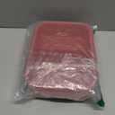 Wheat Straw Bento Box, BPA-Free Lunch Box for Kids & Adults - Leakproof 3-Compartment Lunch Container with Utensil, Microwave & Dishwasher Safe (Muted Red)