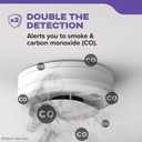 Kidde Smoke and Carbon Monoxide Detector, 10-Year Battery Powered, LED Status Lights, 85 dB Alarm, 5-inches, 30CUD10, 1 Pack