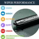 AUTOBOO 26"+18" Windshield Wipers with 12" Rear Wiper Blade Replacement for Nissan Murano Infiniti QX50 Acura RDX 2017 2018 2019 2020 2021 2022 2023-Original Factory Quality (Pack of 3)