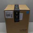 LUTEC Solar Lamp Post Light Outdoor, Dusk to Dawn Exterior Pole Lights Head for Pier and Pole Mount, Waterproof Black Solar Post Fixture for Garden, Patio, Pathway (1 Pack)