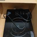 Electric Cooktop, Portable Electric Cooktop 1800W Single Burner Stove 110V with Plug, Hot Plate Countertop, Child Safety Lock, Timer, Infrared Burner,Touch and Knob Control, Small