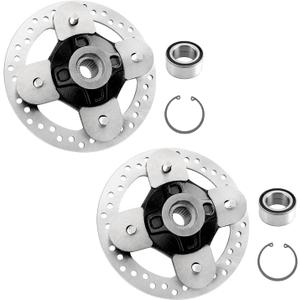 Front/Rear Wheel Hub Bearing Studs Brake Disc Rotor 2 Set Compatible with Polaris 2014-2023 RZR XP 1000, RZR XP 4 1000, 2018-2022 RZR RS1 Replace# 5139265-067