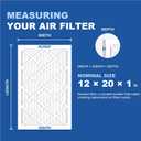 Aerostar Air Filter 12x20x1 MERV 13 AC Filter, HVAC, Furnace Filter, 4 Pack | ACTUAL SIZE (11.75 x 19.75 x 0.75 ) AC Filter, Furnace Filter, Allergies, Dust, Pet Dander & Smoke MERV 13 (MPR 1500)