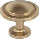 Amerock 10BX37025CZ | Champagne Bronze Cabinet Knob | 1-3/16 inch (30mm) Diameter | 10 Pack | Loop | Furniture Hardware