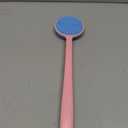 VWMYQ Silicone Back Scrubber for Shower, 17in Lengthen Long Handle Body Brush, Double Sided Shower Brush for Shower Exfoliating and Massage Can Produce Rich Foam, Long Handle Back Scrubber for Men (Pink Blue)
