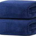 Oversized Bath Towels Extra Large 40x80 Inches Bath Sheets for Adults Super Soft Quick Dry Highly Absobent Microfiber Shower Towels (2 Piece, Navy Blue)