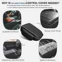 Rilsen Custom for Center Console Cover 2025 2026 Toyota 4runner Armrest Cover Accessories PU Leather Armrest Seat Box Cover Protector with Pockets Storage Bag