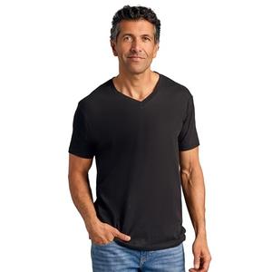 True Classic Mens V Neck T Shirts and Sweater – V-Neck Mens T-Shirts and Sweaters for Men, V-Neck Tee, Pack of 1, Black, 3XL