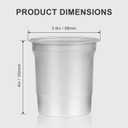 100 Pcs Aluminum Cups Bulk-16 oz Metal Party Cups, Reusable & Disposable Drinking Cups for Cold Drinks, Beer, Coffee, Ideal for Outdoor Events, Family Gatherings, Festivals & Parties (Silver, 16 OZ)