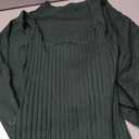 The Shoulder 3/4 Sleeve Batwing HIPS-Wrap Pencil Party Sexy Bodycon Midi Dress Loose (S, Dark Green)