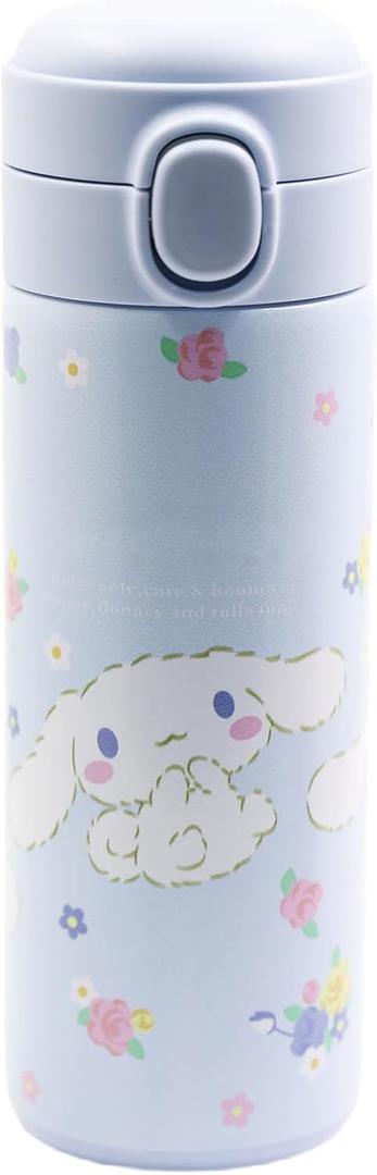oneZHI 425ml Cartoon Kitty Cute Anime Cup Melody Kawaii Reusable Water Bottle for Girls Women Birthday Gift (Blue) (Blue)