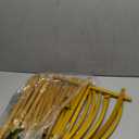 6.6FT Metal Wedding Arch Stand Gold Square Arched Backdrop Frame for Party Ceremony Valentines Day Birthday Bridal Baby Shower Garden Floral Balloon Arch Decoration