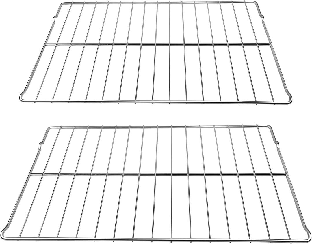 2 Packs W10256908 304 Stainless Steel Oven Rack Replacement for Replacing Whirlpool Stove Oven Parts, Replacement W10179196,W10138079, 3195710，24 x 15-3/4 Inches