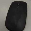 Wireless Bluetooth Mouse, Rechargeable, LED, Silent, Ultra-thin Design (Bluetooth 5.2 and 2.4GHz USB Receiver) | Portable Computer Mouse for Laptops, iPads, MacBooks and Apple Devices (Black)