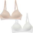 Warner's Women's Blissful Benefits Wireless Lift T-Shirt Bra 2-Pack 04003w (36A)