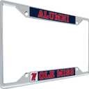 Desert Cactus University of Mississippi Rebels Ole Miss U of M Metal License Plate Frame for Front or Back of Car Officially Licensed (Alumni)