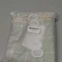 Sage Green Plaid Shower Curtain Farmhouse Checkered Boho Shower Curtains for Bathroom, Rustic Shabby Chic Heavy Duty Bathroom Curtain Set with Tassel -Bohemian Cloth Shower Curtain 71x71 Inch