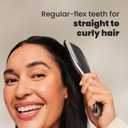 Tangle Teezer Chrome Ultimate Detangler Brush for Wet & Dry Hair, Eliminates Knots & Reduces Breakage for Straight to Curly Hair Types, Midnight Silver