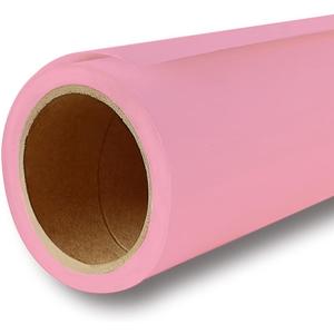 Yizhily Seamless Photo Photography Background Paper Backdrop for Photoshoot, Videos, YouTube, Livestream, 107" x32.8', Carnation Pink