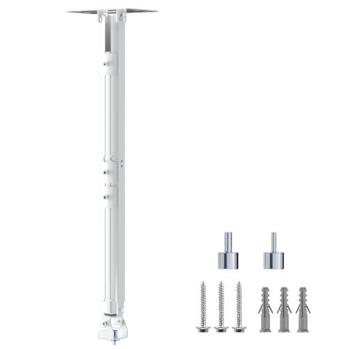 Suptek 49inch Extended Mini Projector Ceiling Mount Adjustable Wall Mount with Thread Adapters for Projector DVR Camera (PR05LMINIW) White