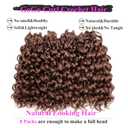 Pre Looped Gogo Curl Crochet Hair for Black Women 10 Inch 8 Packs, Curly Crochet Hair, Deep Wave Braiding Hair, Water Wave Synthetic Crochet Braids Hair Extensions (30)