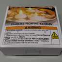 Homemory 24 Pack Waterproof Flameless Floating Tealights with Dried Rose Petals, Warm White Battery Flickering LED Tea Lights Candles - Wedding, Party, Centerpiece, Pool & SPA