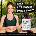 Santa Cruz Paleo Creatine Capsules, Supports Muscle Growth & Energy, Gluten Free, Keto, Sugar Free, Paleo, No Fillers or Additives, Creatine Monohydrate Pills, 2500mg, 100 Servings, 300 Capsules