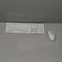 XTREMTEC Wireless Keyboard and Mouse, Cute Retro Round Keycap - 2.4GHz Ultra-Slim Quiet Aesthetic Keyboard for Mac Computer Laptop PC Desktops (Macaron Green)