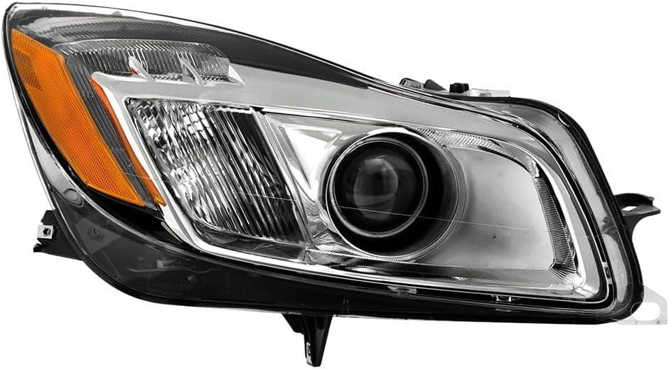 Spyder (POE) Buick Regal 11-13 HID w/LED DRL Clear Ring Projector Headlights - Low Beam-D1S(Not Included) ; High Beam-D1S(Not Included) ; Signal-PY21W(Included) - OE Right