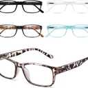Gaoye Reading Glasses Men/Women, Eyeglasses, Blue Light Readers for Men/Women, Computer Eye Glasses, Cheaters (A1-5 Pack Mix Color) 5.
