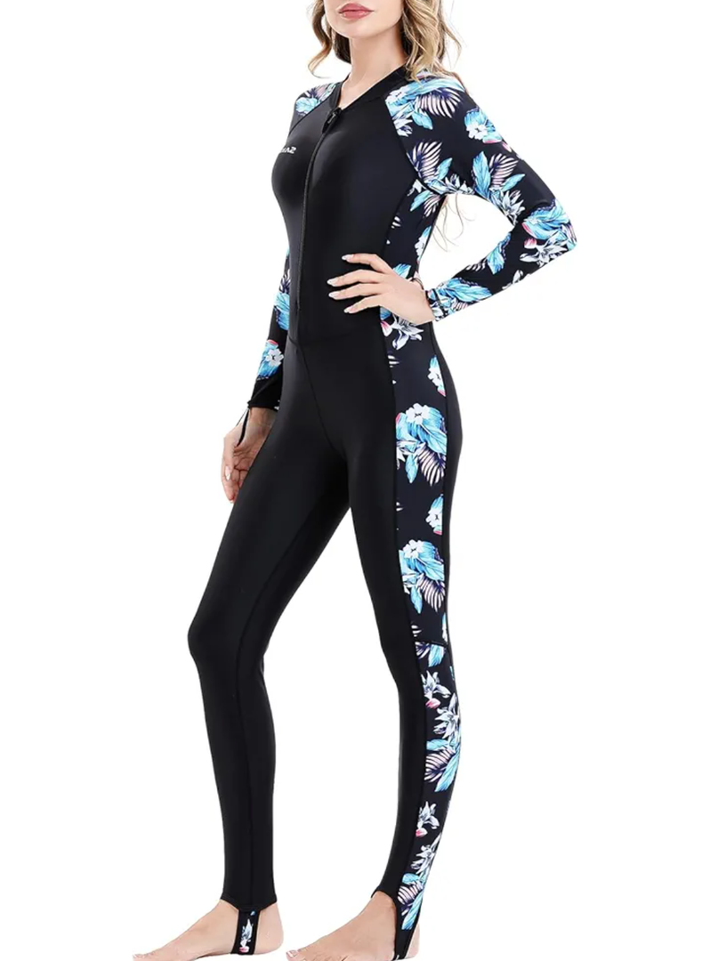 Diving Skin Suit for Women Men, Full Body Scuba Dive Swimming Thin Swimsuit, One Piece UV Protection Quick Dry Rash Guard Swimwear Surfing Snorkel Kayak Water Sport M