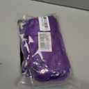 CANWELUX 12 Pack Bright Neon Purple Breakaway Lanyard with Thick ID Holder Badges for Adult, School, Work (Neon Purple,12Pack)